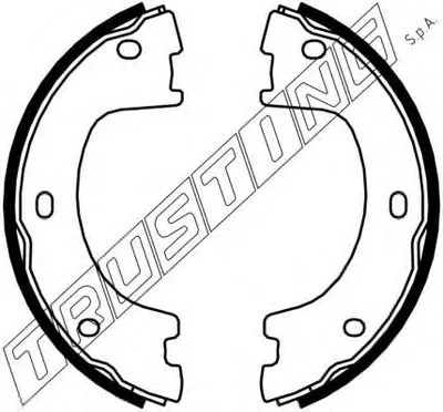 Комплект тормозных колодок, стояночная тормозная система TRUSTING купить