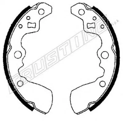 Комплект тормозных колодок TRUSTING купить