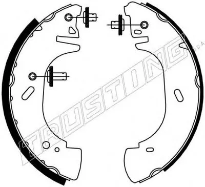 Комплект тормозных колодок REPARATION KIT TRUSTING купить