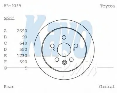 Тормозной диск KAVO PARTS купить