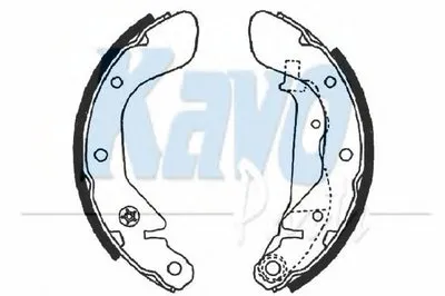 Комплект тормозных колодок MK KASHIYAMA KAVO PARTS купить