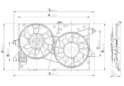 Вентилятор, охлаждение двигателя NRF купить