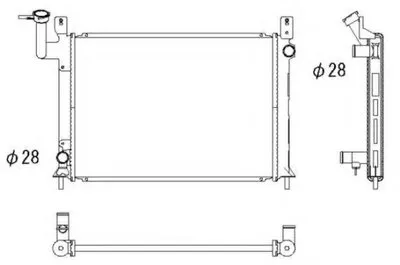 Радиатор, охлаждение двигателя NRF купить