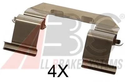 Комплектующие, колодки дискового тормоза A.B.S. купить