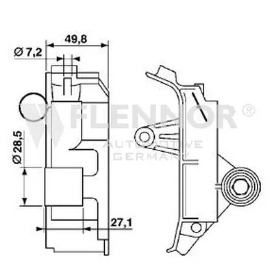 Успокоитель, зубчатый ремень FLENNOR купить