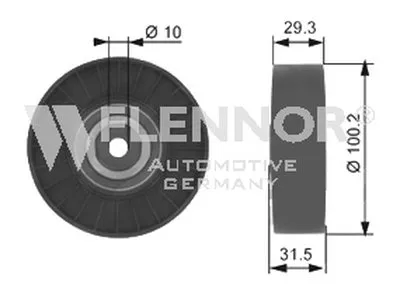 Паразитный / ведущий ролик, поликлиновой ремень FLENNOR купить