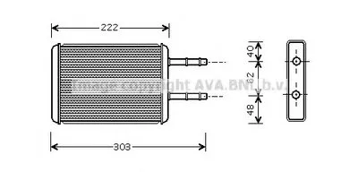 Теплообменник, отопление салона AVA QUALITY COOLING купить