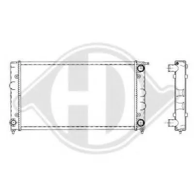 Радиатор, охлаждение двигателя DIEDERICHS купить