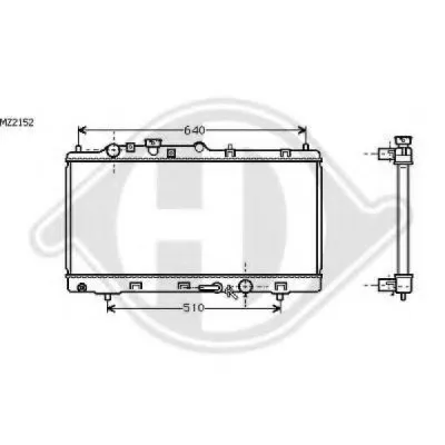 Радиатор, охлаждение двигателя DIEDERICHS купить