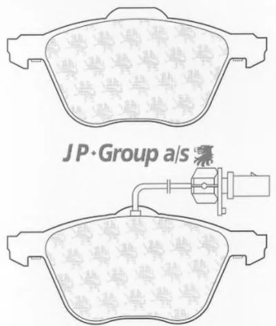 Комплект тормозных колодок, дисковый тормоз QH JP GROUP купить