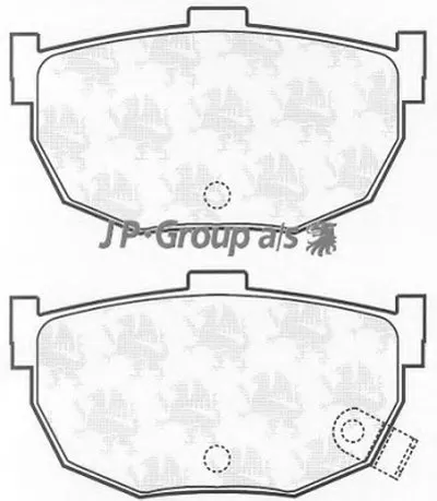 Комплект тормозных колодок, дисковый тормоз QH JP GROUP купить