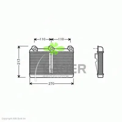 Теплообменник, отопление салона KAGER купить