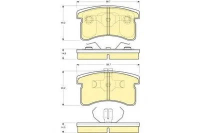 Комплект тормозных колодок, дисковый тормоз GIRLING купить