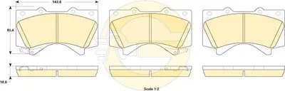 Комплект тормозных колодок, дисковый тормоз GIRLING купить