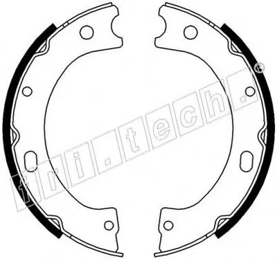 Комплект тормозных колодок, стояночная тормозная система fri.tech. купить