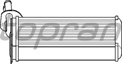 Теплообменник, отопление салона TOPRAN купить