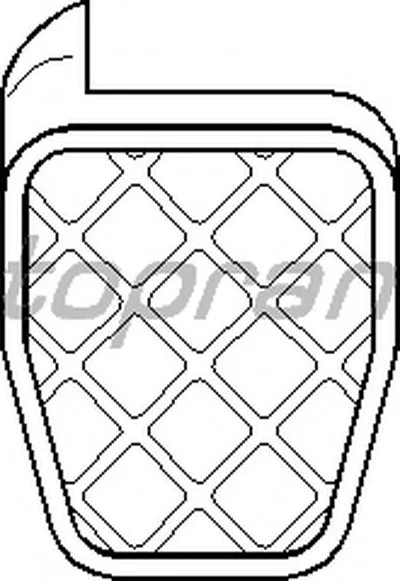 Накладка на педаль, педаль сцепления TOPRAN купить