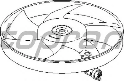 Вентилятор, охлаждение двигателя TOPRAN купить