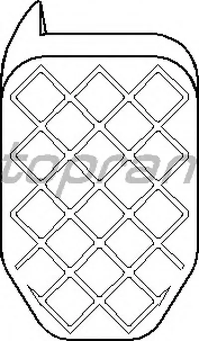 Накладка на педаль, педаль сцепления TOPRAN купить