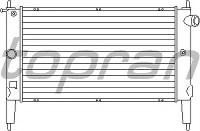 Радиатор, охлаждение двигателя TOPRAN купить