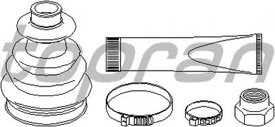 Комплект пылника, приводной вал TOPRAN купить