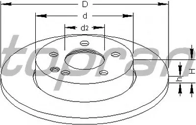 Тормозной диск TOPRAN купить