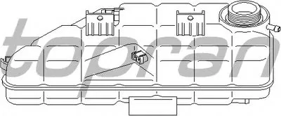 Компенсационный бак, охлаждающая жидкость TOPRAN купить