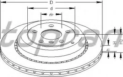 Тормозной диск TOPRAN купить
