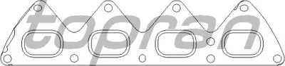 Прокладка, выпускной коллектор TOPRAN купить