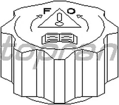 Крышка, резервуар охлаждающей жидкости TOPRAN купить