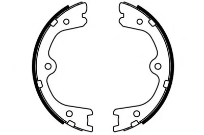 Комплект тормозных колодок; Комплект тормозных колодок, стояночная тормозная система E.T.F. купить