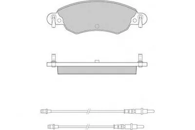 Комплект тормозных колодок, дисковый тормоз E.T.F. купить