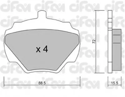 Комплект тормозных колодок, дисковый тормоз CIFAM купить