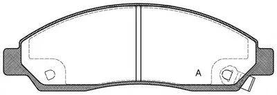 Комплект тормозных колодок, дисковый тормоз ADVANCE OPEN PARTS купить