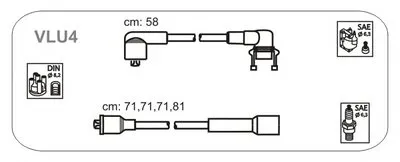 Комплект проводов зажигания JANMOR купить