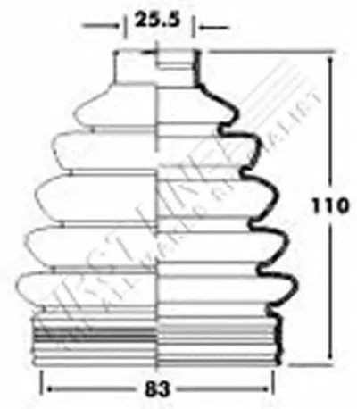 Пыльник, приводной вал FIRST LINE купить