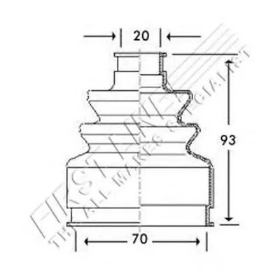 Пыльник, приводной вал FIRST LINE купить