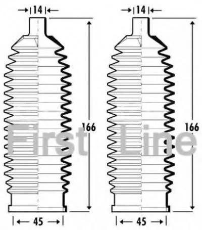 Пыльник, рулевое управление FIRST LINE купить