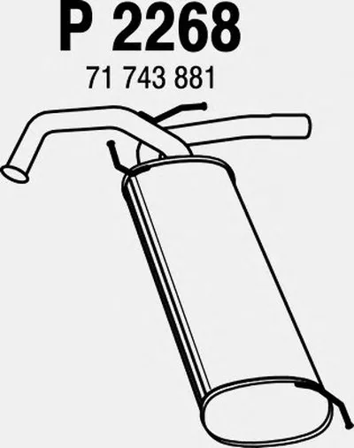 Глушитель выхлопных газов конечный FENNO купить