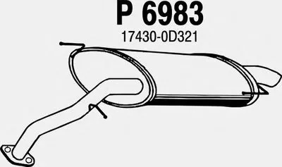 Глушитель выхлопных газов конечный FENNO купить