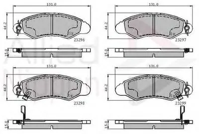 Комплект тормозных колодок, дисковый тормоз ANL Braking COMLINE купить
