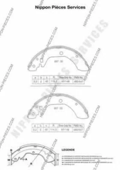 Комплект тормозных колодок NPS купить