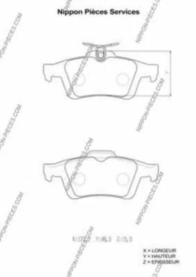 Комплект тормозных колодок, дисковый тормоз NPS купить
