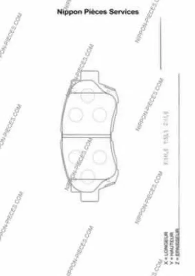 Комплект тормозных колодок, дисковый тормоз NPS купить