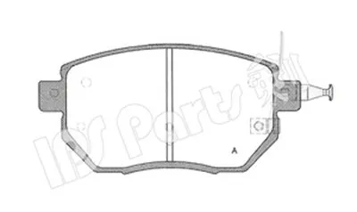 Комплект тормозных колодок, дисковый тормоз IPS Parts IPS Parts купить