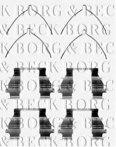 Комплектующие, колодки дискового тормоза BORG & BECK купить