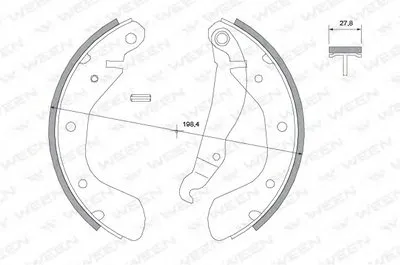 Комплект тормозных колодок WEEN купить