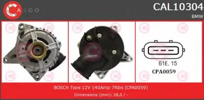 Генератор REMANUFACTURED SERIES CASCO купить