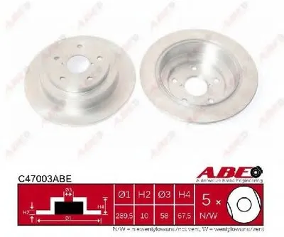 Тормозной диск ABE купить
