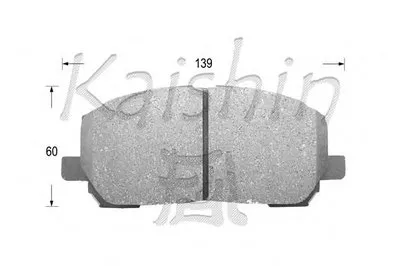 Комплект тормозных колодок, дисковый тормоз KAISHIN купить